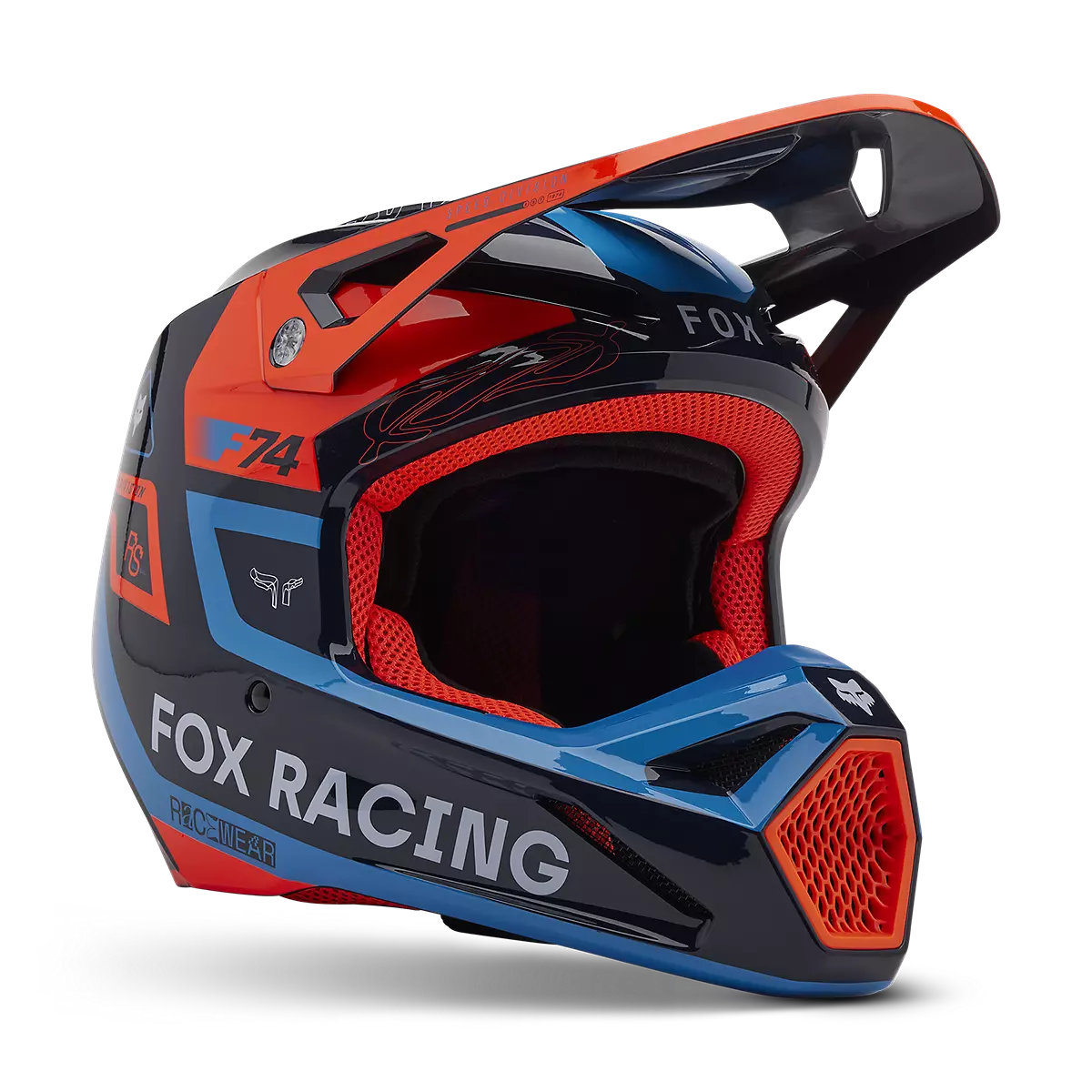 Fox Racing - Youth V1 Race Spec Helmet-Midnight (33047-329)
