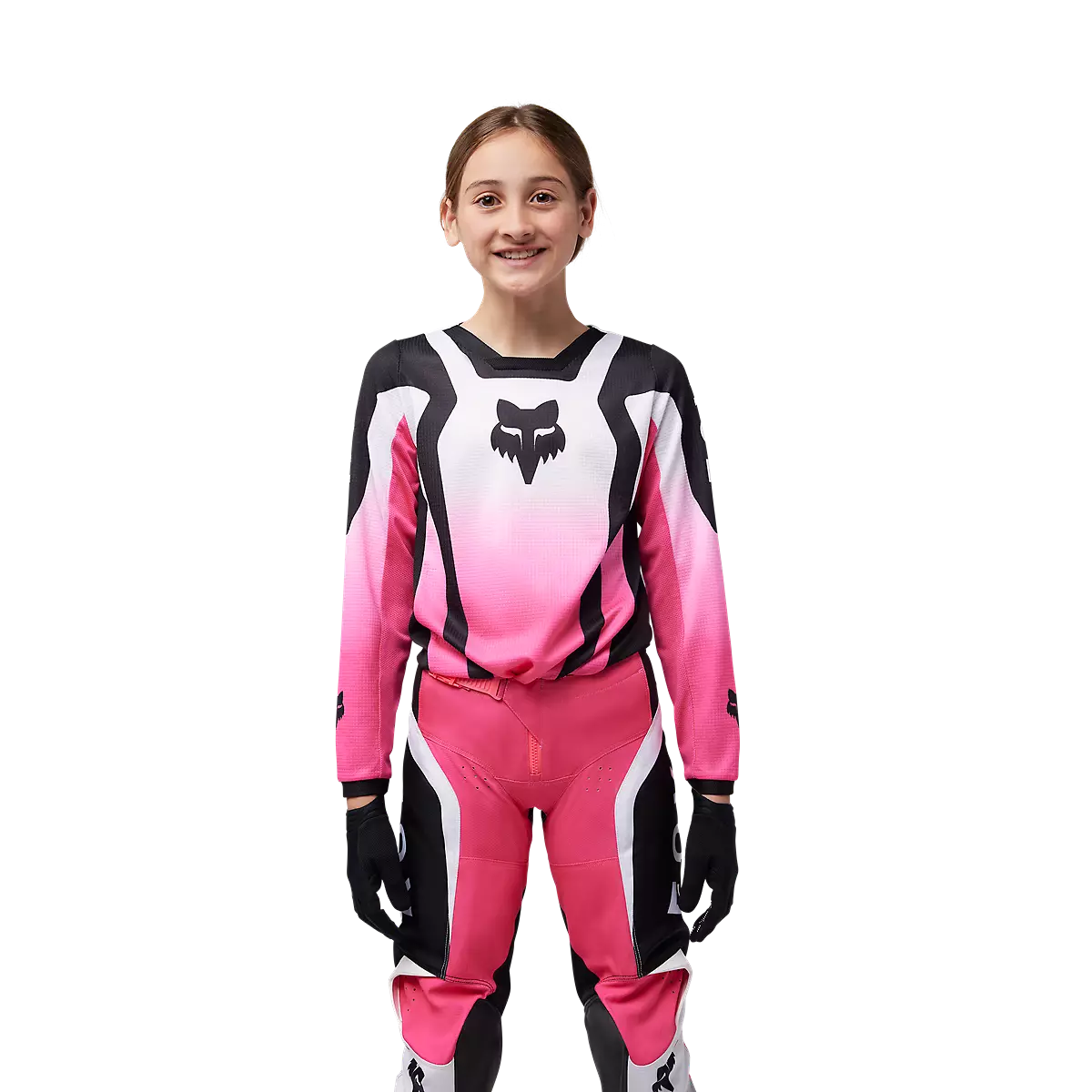 Fox Racing - Youth Girls 180 Lean Jersey-Black/Pink (33054-285)