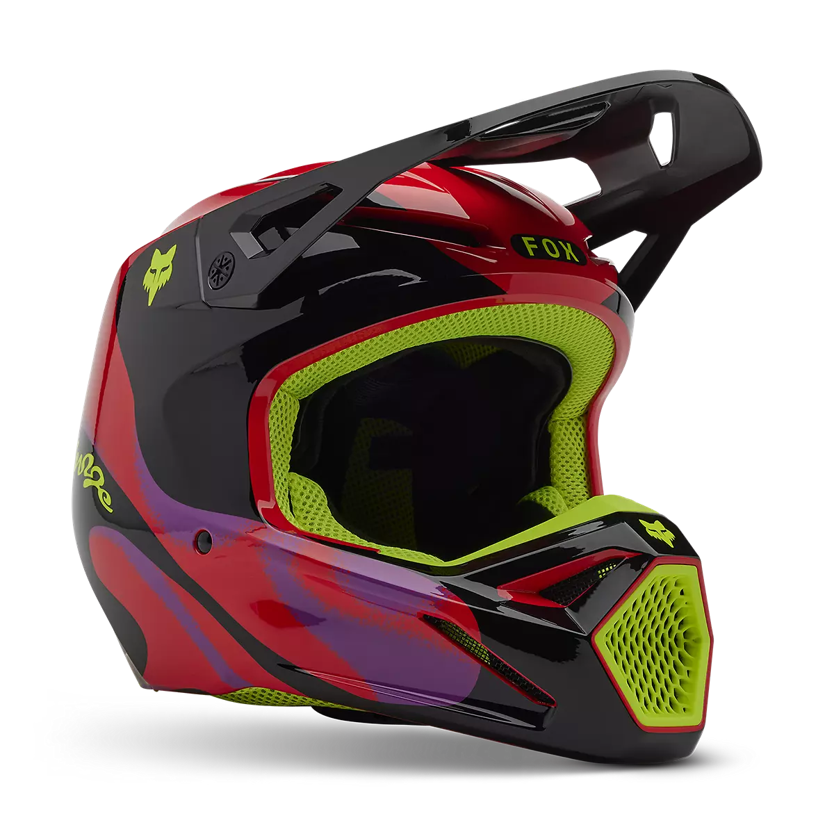 Fox Racing - V1 Emotion Helmet-Flo Red (33123-110)