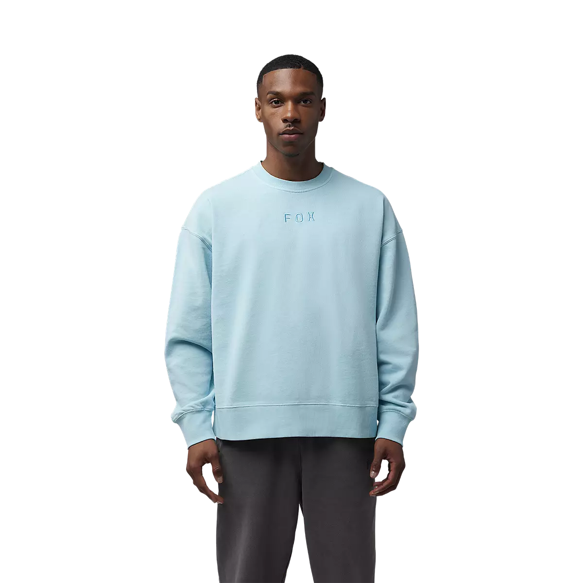 Fox Racing - Wordmark Oversized Crew Pullover-Light Blue (33142-116)