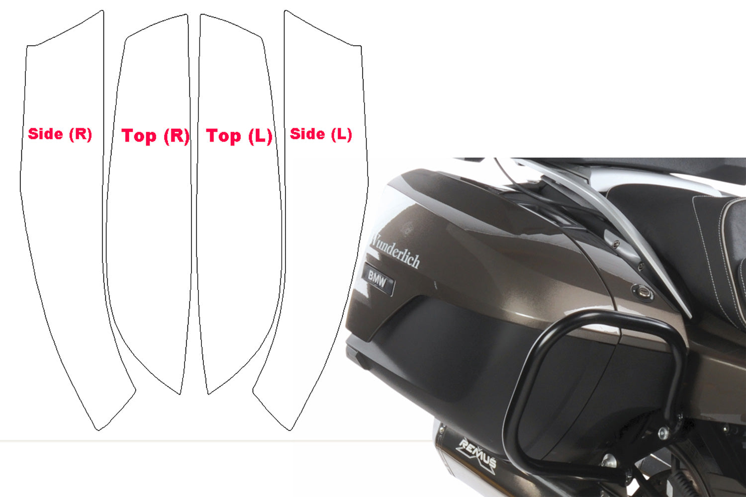 PremiumShield - Pannier Protection Foil for R 1200 / 1250 RT LC