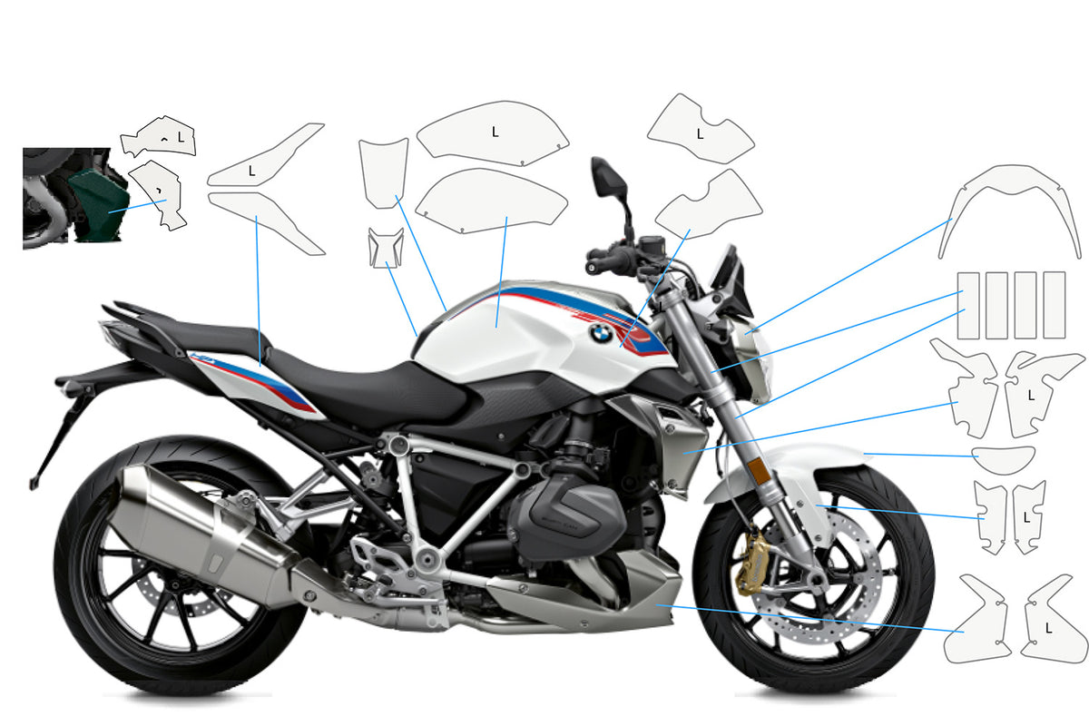 PremiumShield - Complete Paint Protection Set for R 1250 R