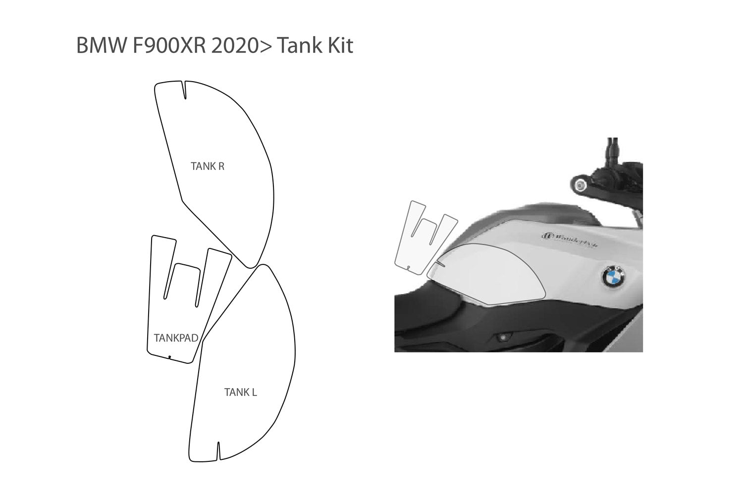 PremiumShield - Tank Protection for F 900 XR