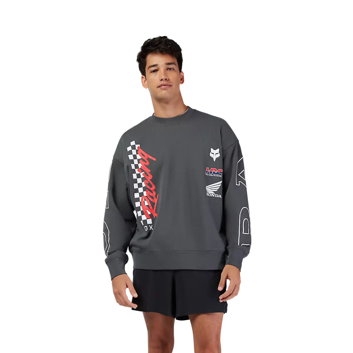 Fox Racing - Honda Oversized Crew Sweater-Dark Shadow (33374-330)