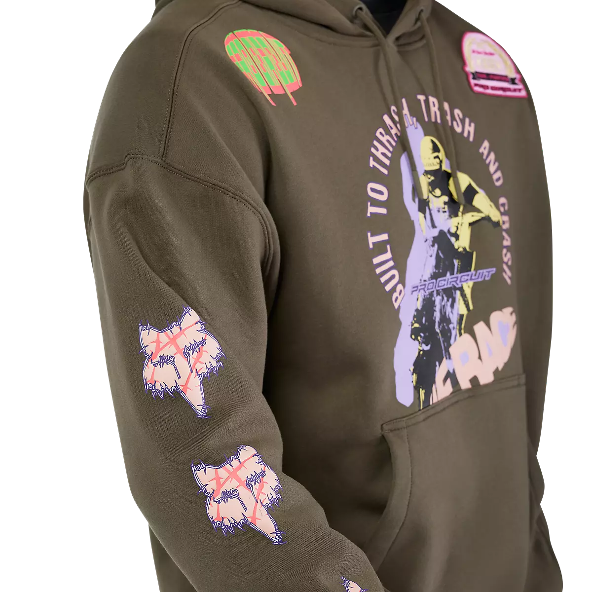 Fox Racing - Pro Circuit Oversized Pullover Hoodie-Military (33376-373)