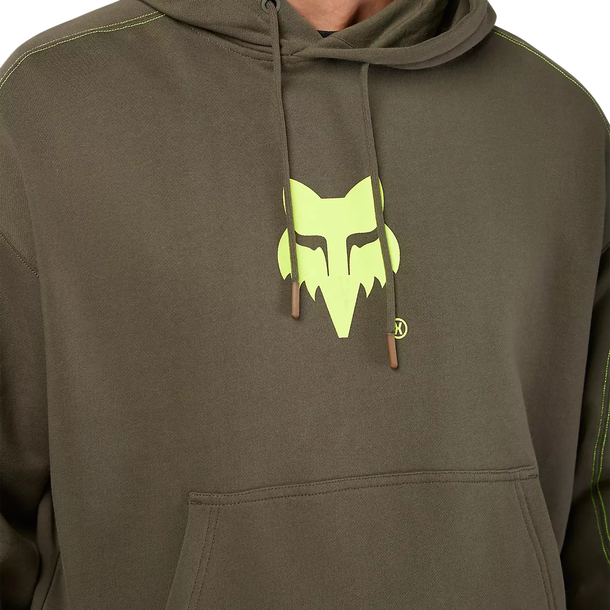 Fox Racing - Elevated Oversized Pullover Hoodie-Military (33378-373)