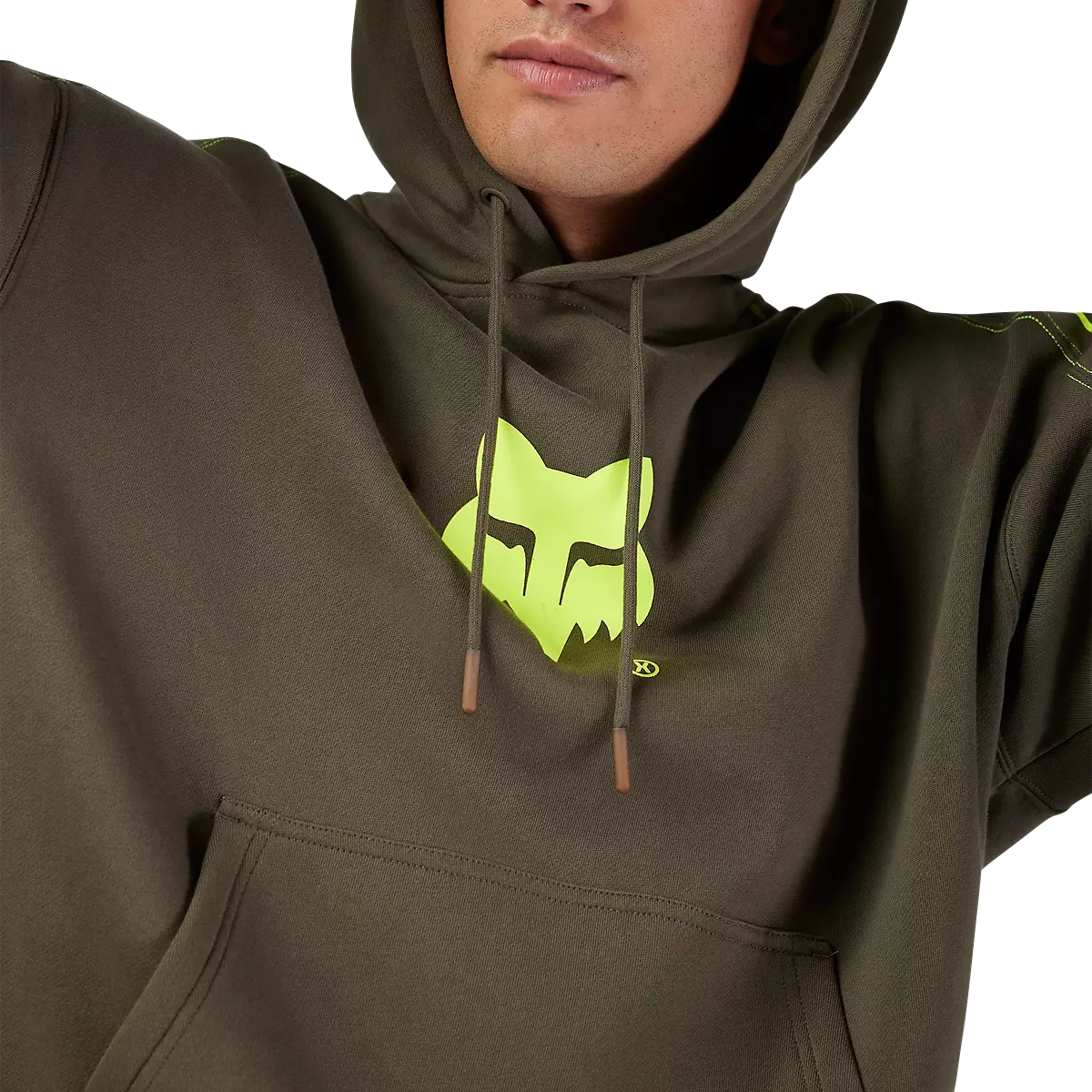 Fox Racing - Elevated Oversized Pullover Hoodie-Military (33378-373)