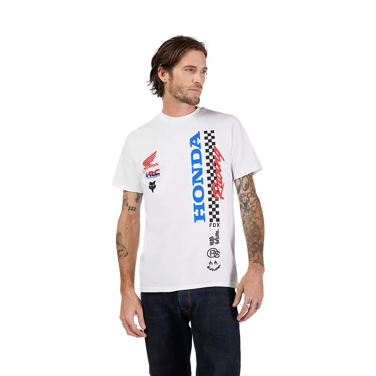 Fox Racing - Honda Short Sleeve Tee-Optic White (33422-190)