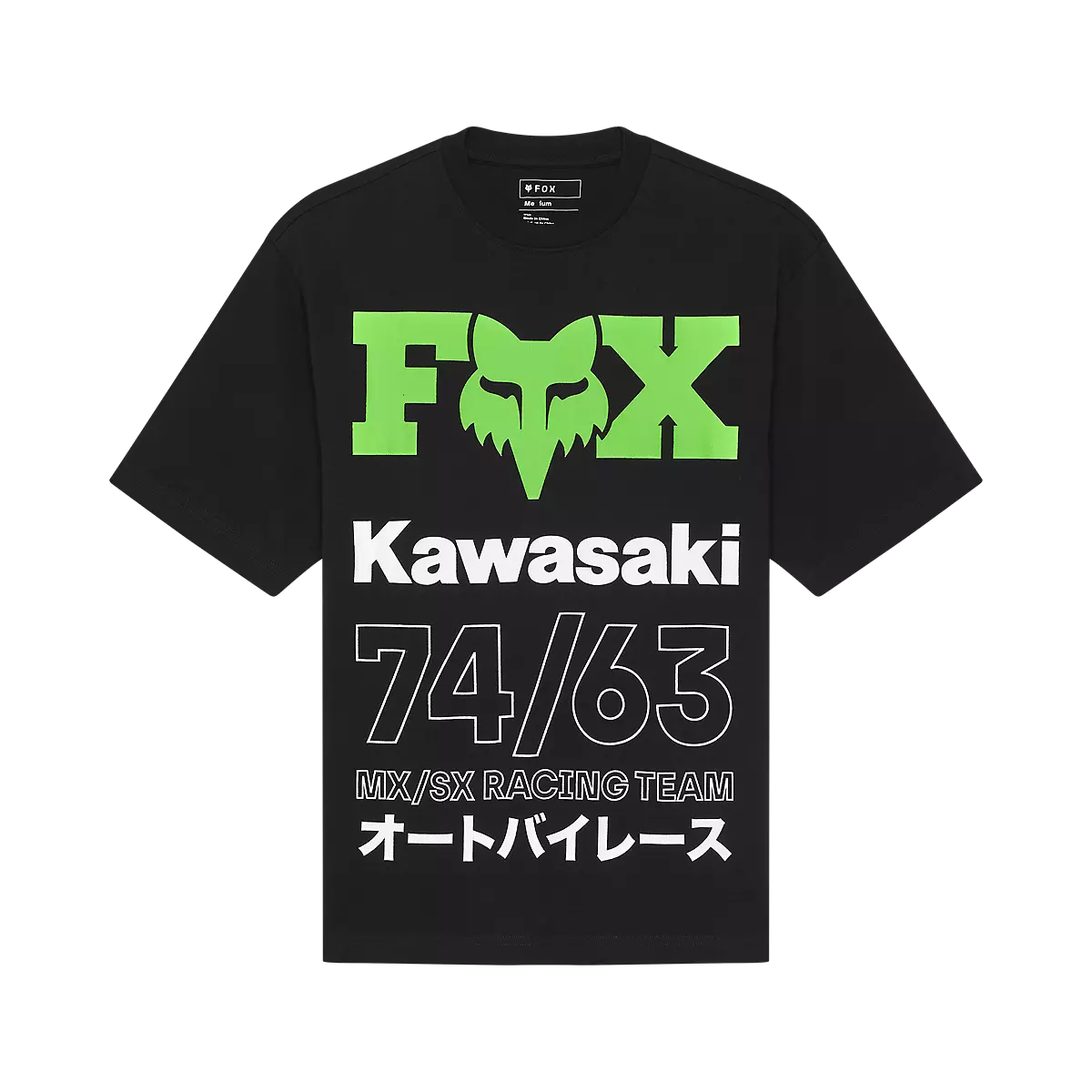 Fox Racing - Kawasaki Oversized Short Sleeve Tee-Black (33423-001)