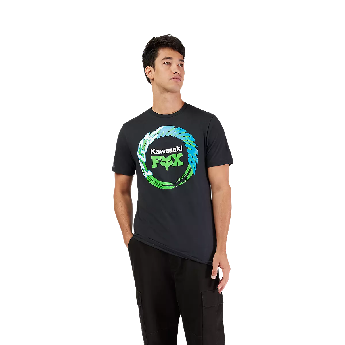 Fox Racing - Kawasaki Short Sleeve Tee-Black (33424-001)