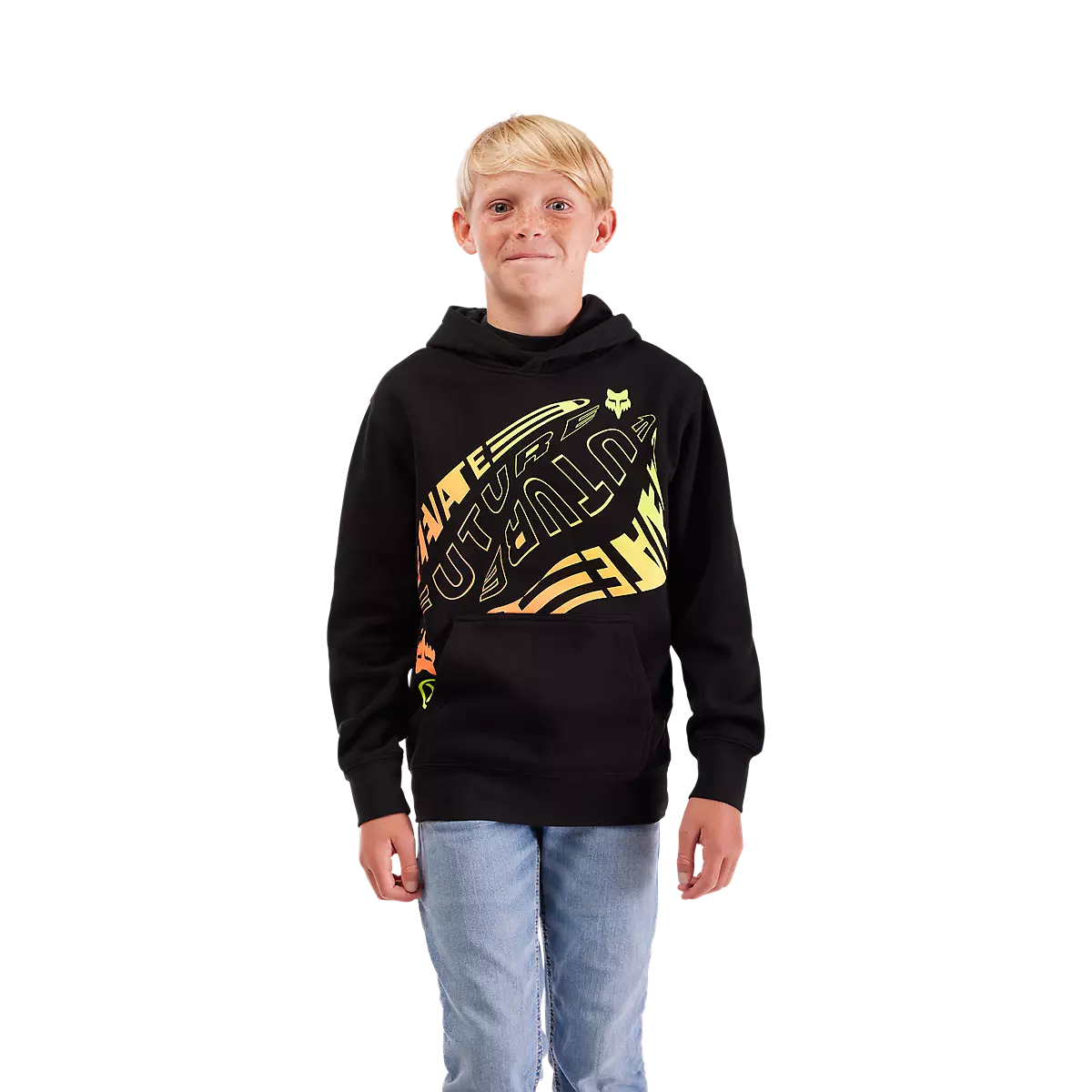 Fox Racing - Youth Elevated Pullover Hoodie-Black (33558-001)