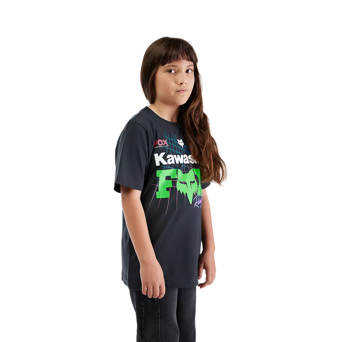 Fox Racing - Youth Fox X Kawasaki Short Sleeve Tee-Black (33569-001)