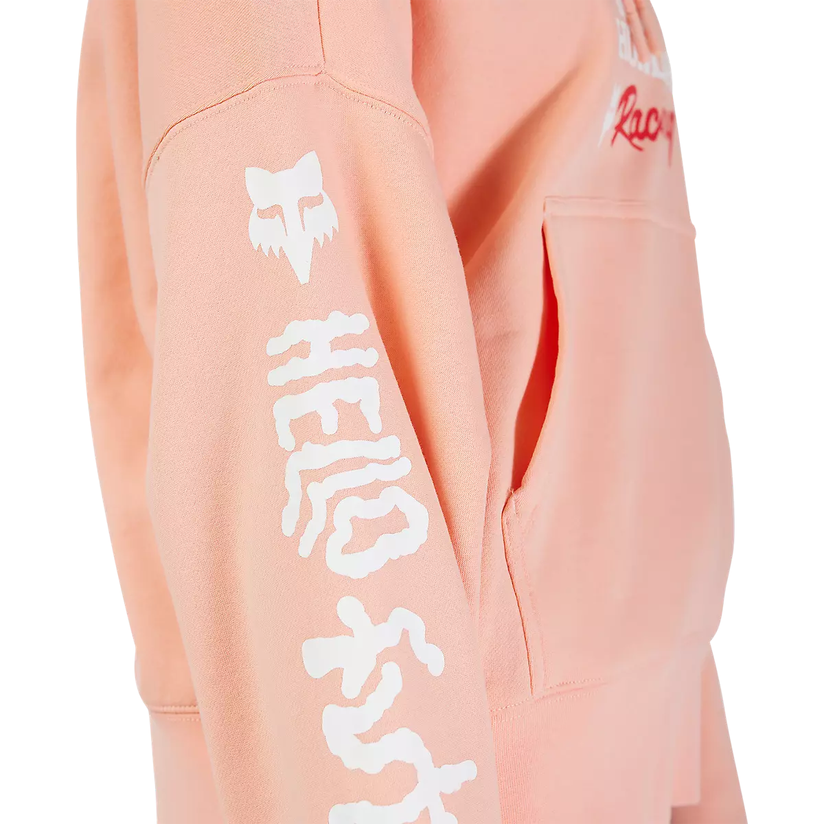 Fox Racing - Womens Fox X Honda Oversized Pullover Hoodie-Pale Pink (33574-273)