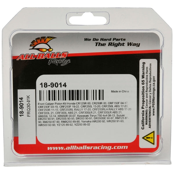 AllBallsRacing-CALIPER PISTON KIT FT HON ALLBALLS 18-9014 613310808213