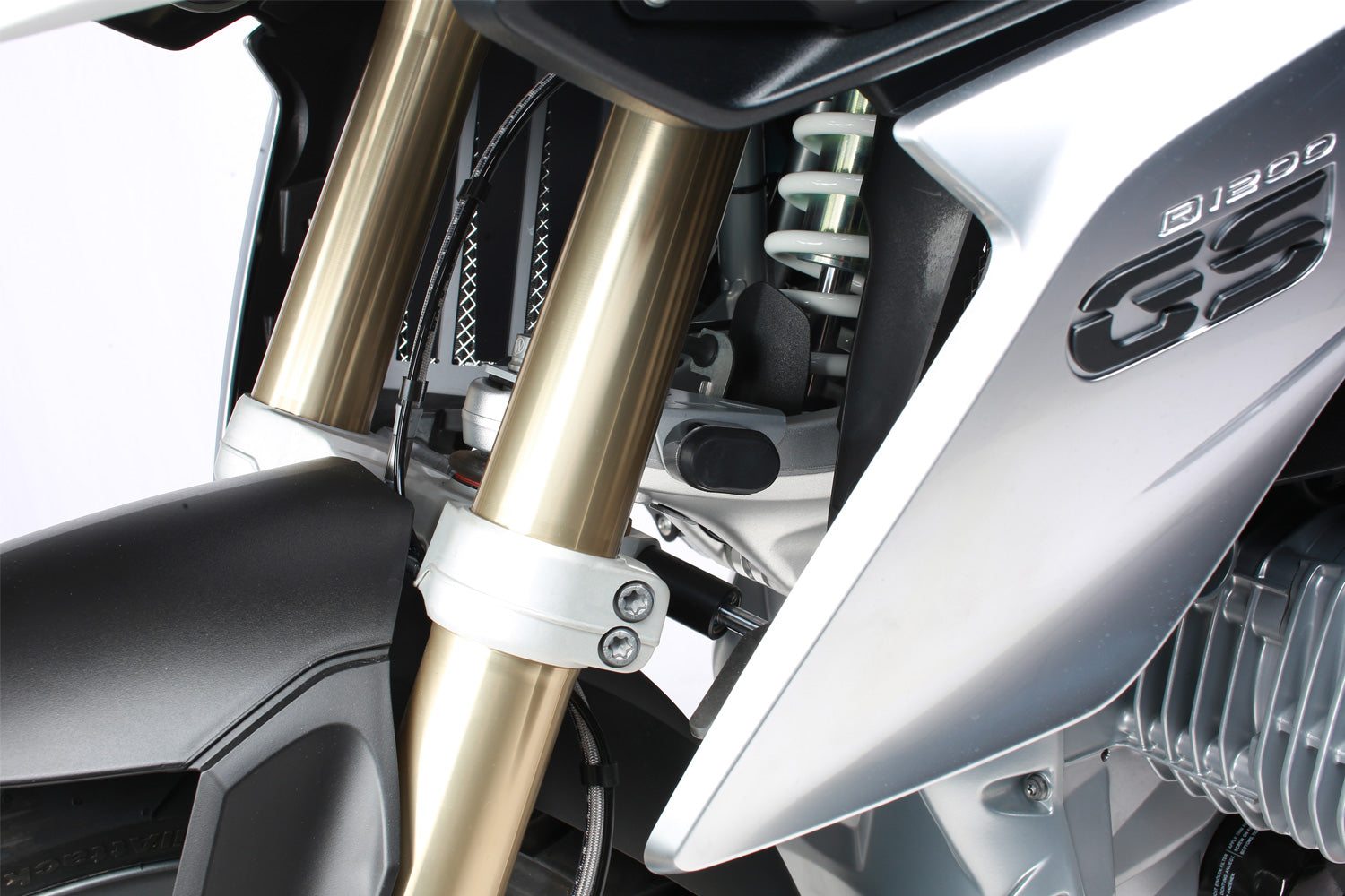 Steering stop silver R1200GS LC, bmw r1200gs lc steering stop, R1200GS LC steering protector Wunderlich