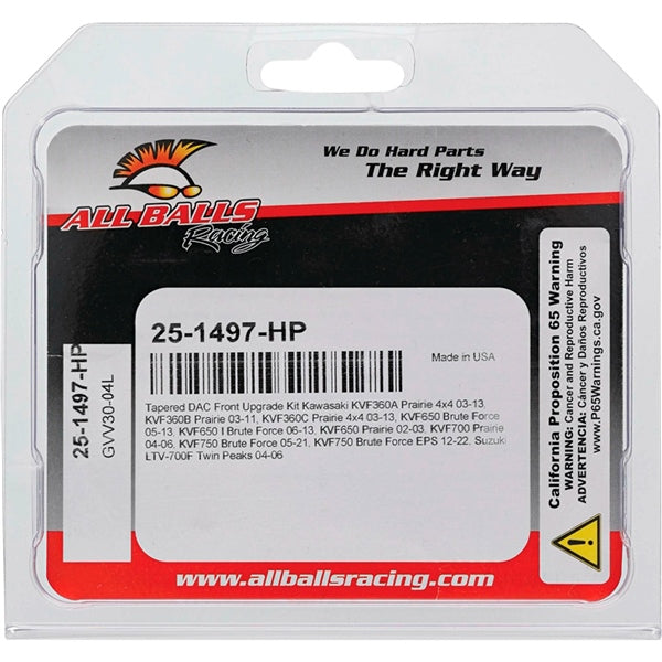 AllBallsRacing-WHEEL BEARING HIGH PERFORM FT KAWA 25-1497-HP 613310809722