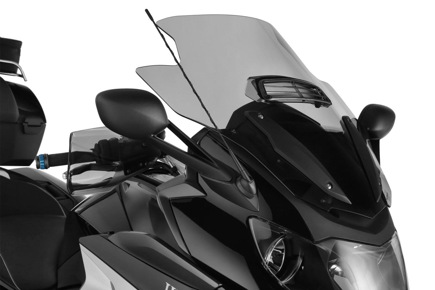 Elegant »MARATHON AIRVENTED« windshield with the unique, controllable ventilation open
