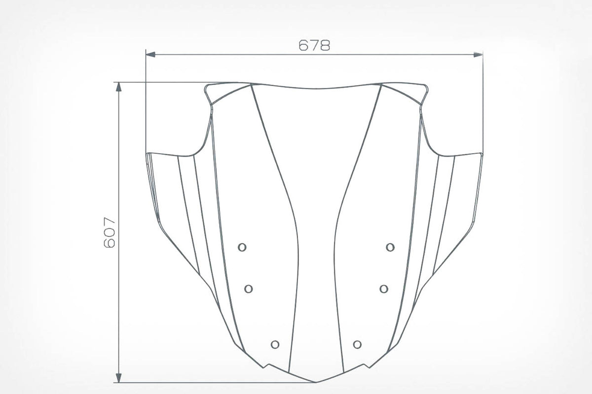 Elegant »MARATHON AIRVENTED« windshield with the unique, controllable ventilation open