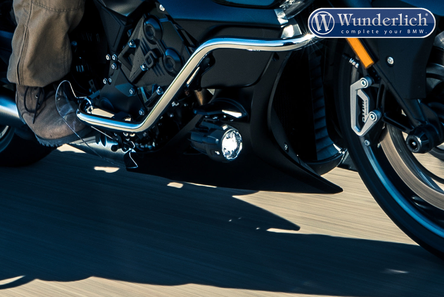 Wunderlich adapter plate K 1600 for original auxiliary headlight