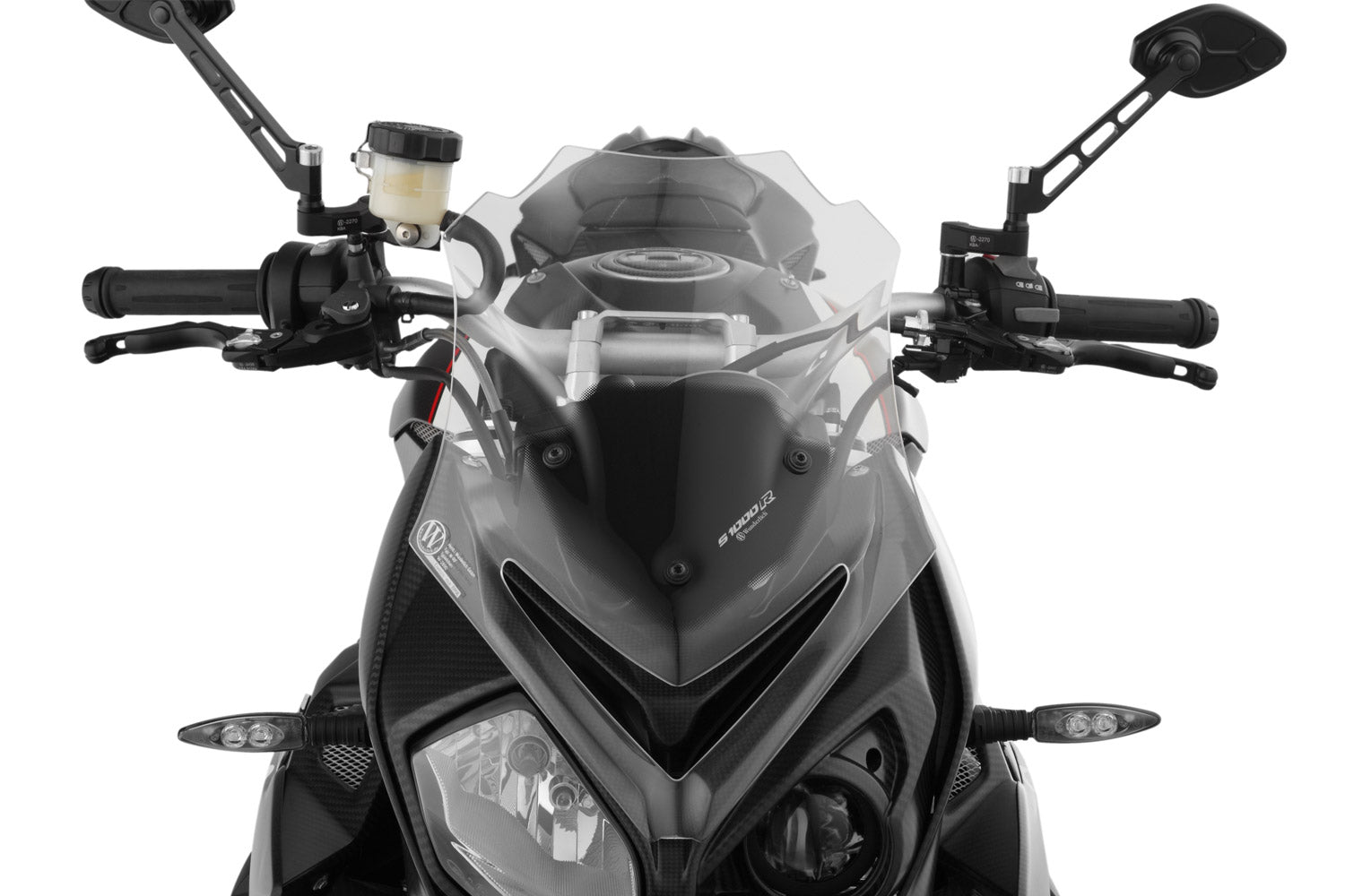 High end windshield with a smoothly flowing profile. With an uniformly distributed approaching flow at any speed.
