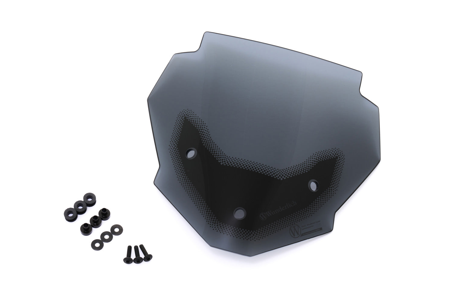 The windshield integrates perfectly into the overall layout, emphasises the contours of the machine