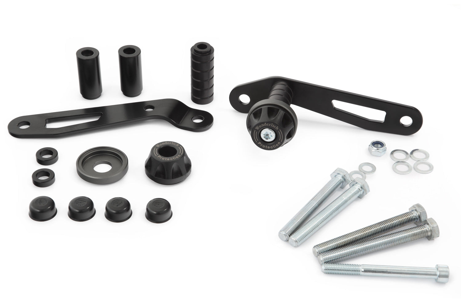 Effective protection for engine, frame and faring with a discreet look