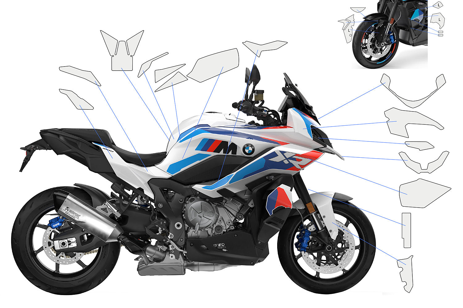 PremiumShield - Complete Paint Protection Set for M 1000 XR (2024-)