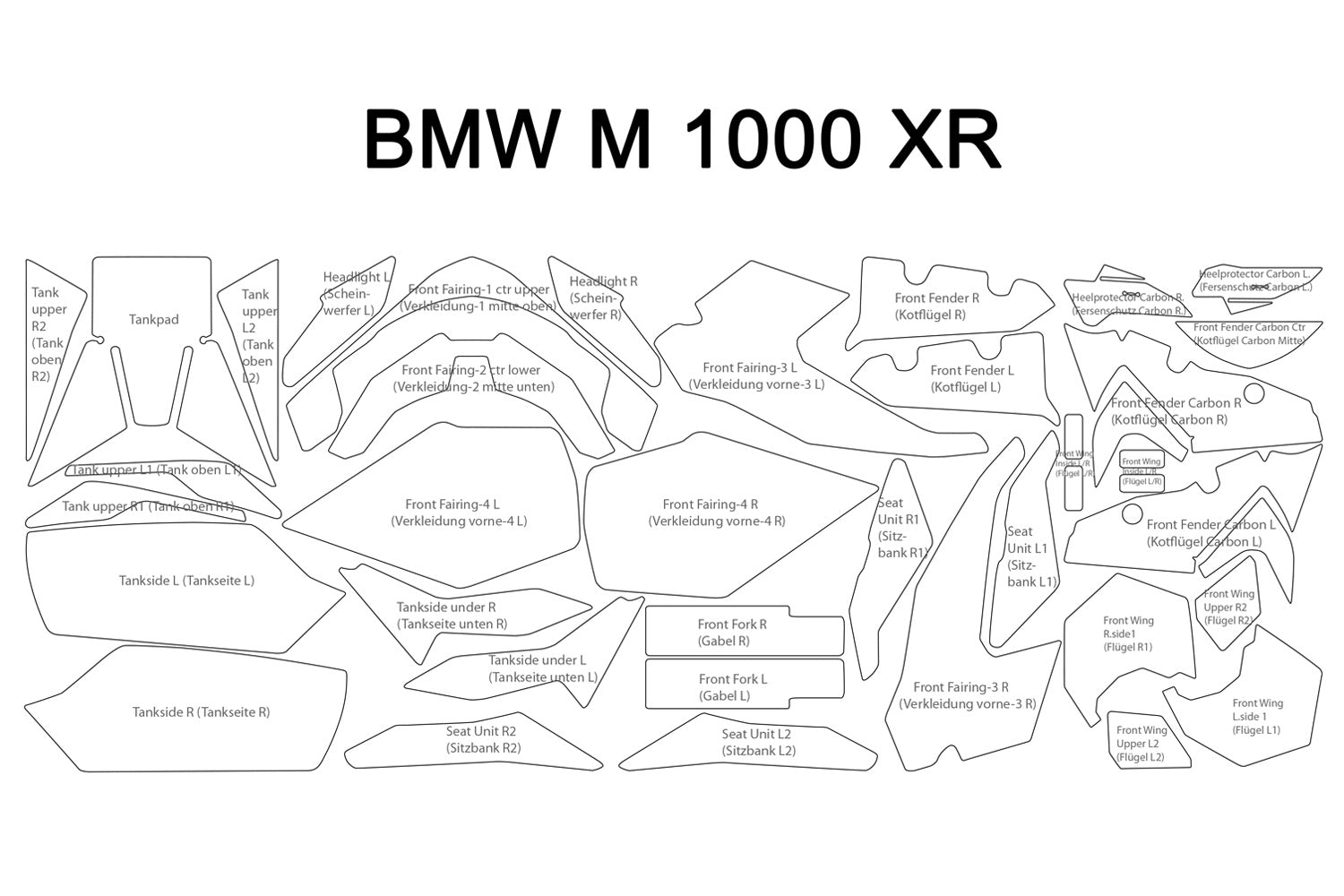 PremiumShield - Complete Paint Protection Set for M 1000 XR (2024-)