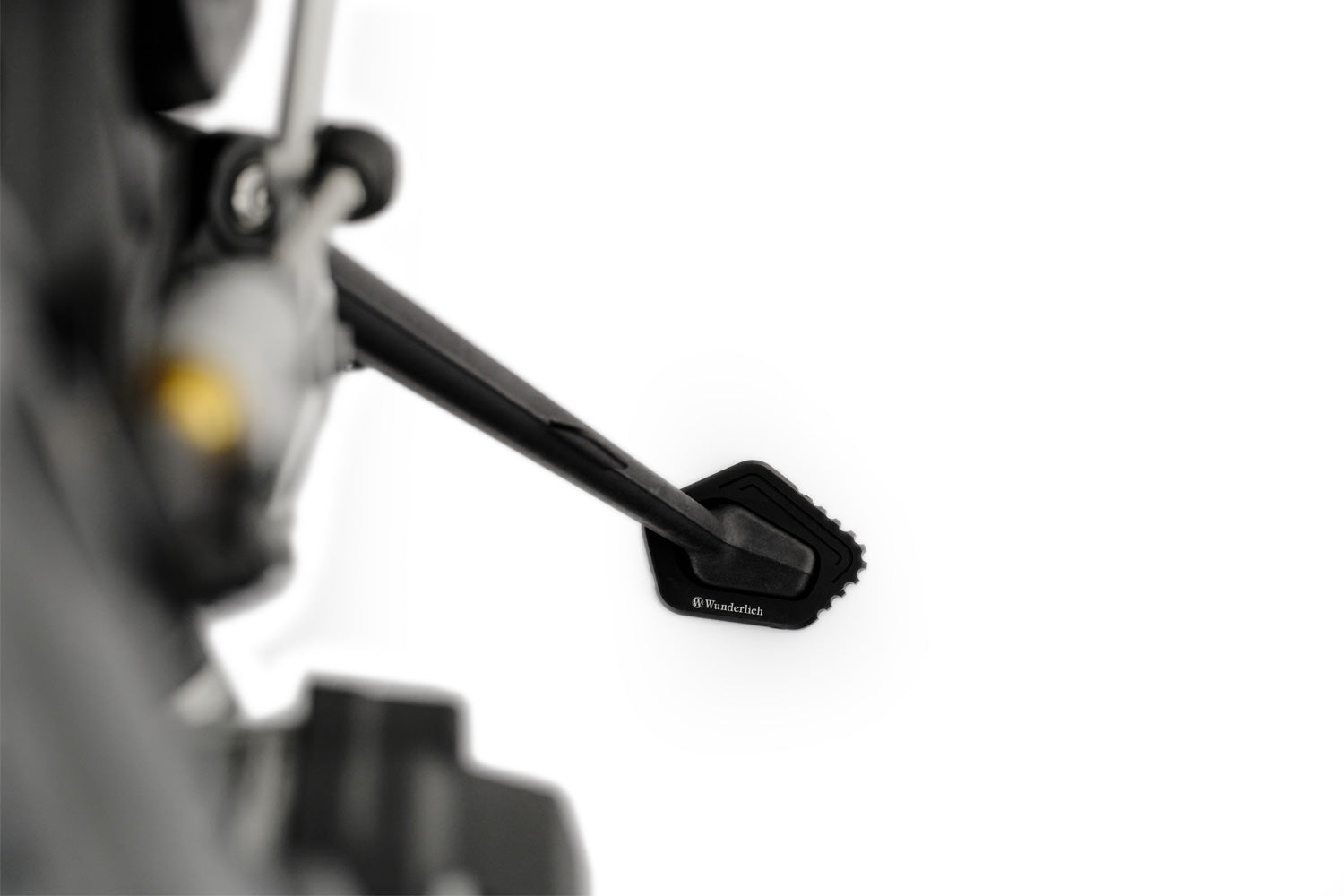Your S 1000 RR has an especially small side stand footprint and can really benefit from one of these side stand enlargement plates.