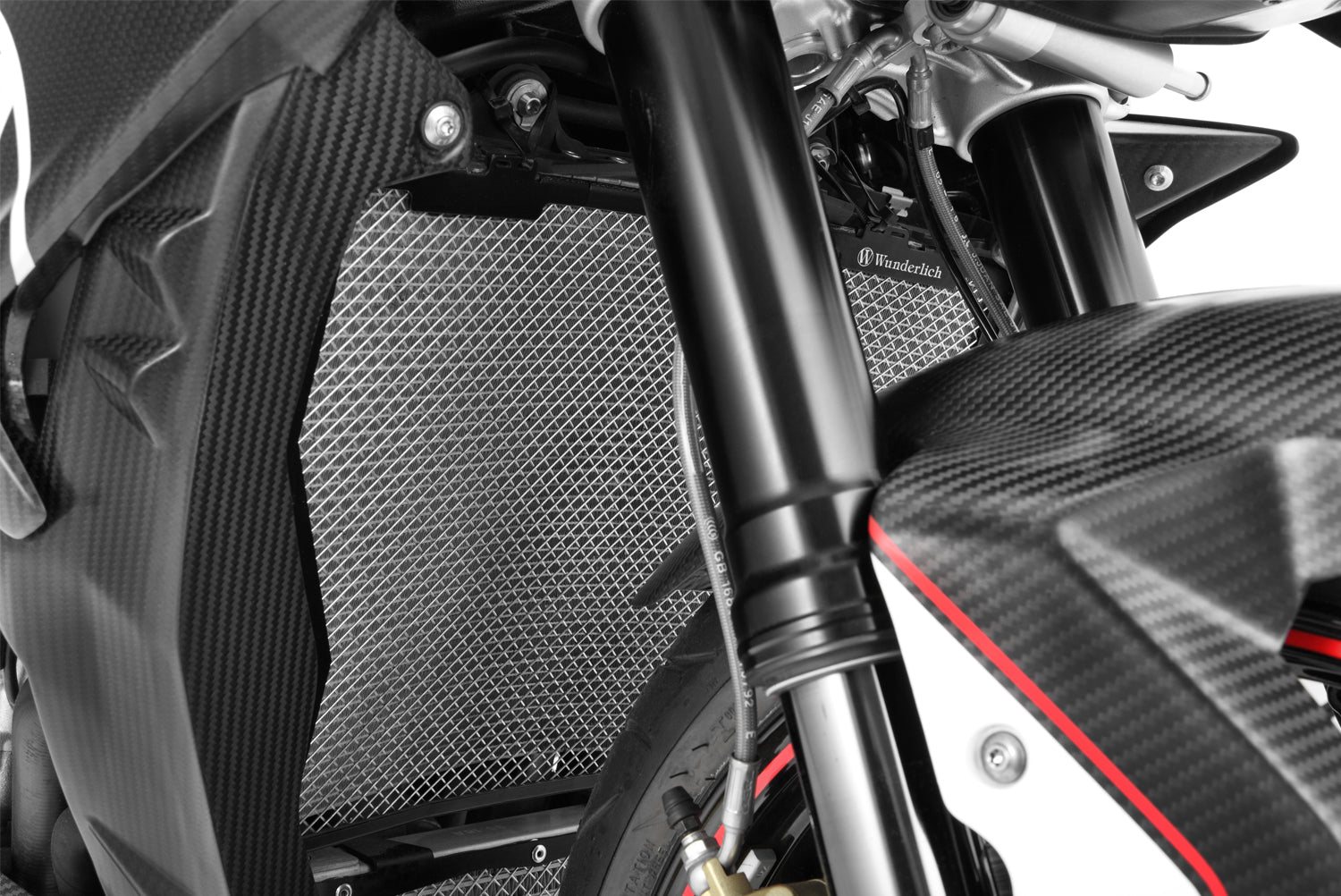 The radiator protection grille for the S 1000 provides effective protection and ensures optimal long-term cooling air flow.