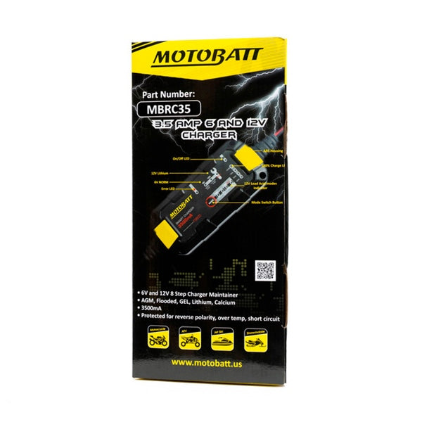 Motobatt-BATTERY CHARGER RC35  MOTOBATT MBRC35 745558149411