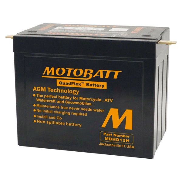 Motobatt-MBHD12H BATTERY QUADFLEX MOTOBATT MBHD12H 