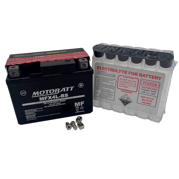 Motobatt-MFX4L-BS BATTERY YTX MF AGM MOTOBATT MFX4L-BS 