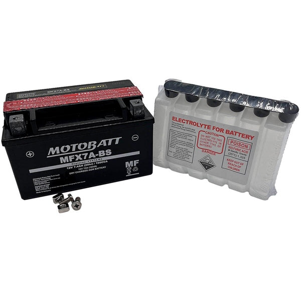 Motobatt-MFX7A-BS BATTERY YTX MFX AGM MOTOBATT MFX7A-BS 