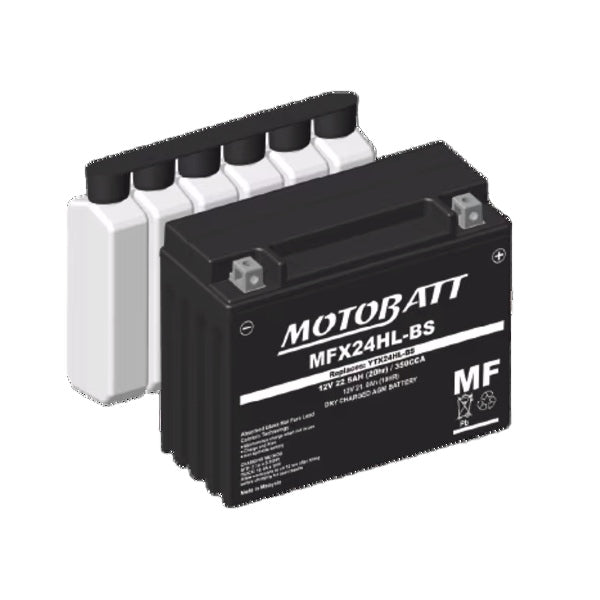 Motobatt-MFX24HL-BS BATTERY YTX MFX AGM MOTOBATT MFX24HL-BS 