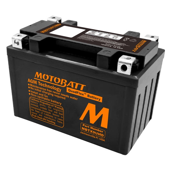 Motobatt-MBTX9UHD BATTERY QUADFLEX MOTOBATT MBTX9UHD 