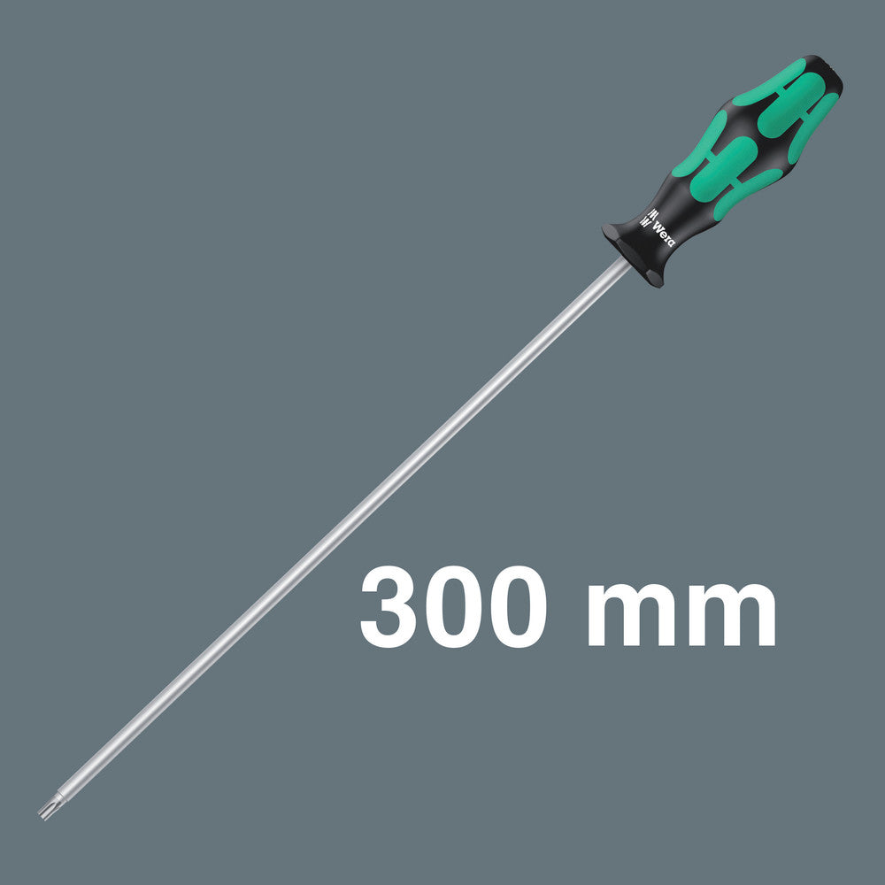 Wera Tools - 367/4 TORX® HF Kraftform Plus Screwdriver set with holding function and 300 mm-long blades