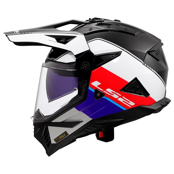 LS2-HELM BLAZE II RALLY W/SUNV RD/WH/BL 3XL 702-1127 6942141715044
