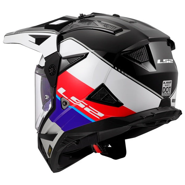 LS2-HELM BLAZE II RALLY W/SUNV RD/WH/BL 3XL 702-1127 6942141715044