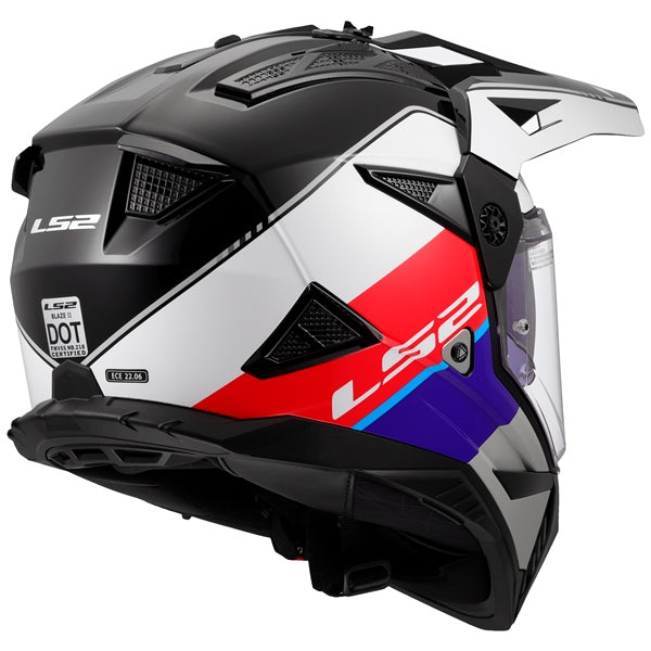 LS2-HELM BLAZE II RALLY W/SUNV RD/WH/BL 3XL 702-1127 6942141715044