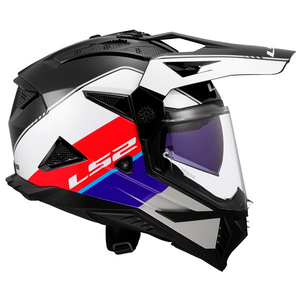LS2-HELM BLAZE II RALLY W/SUNV RD/WH/BL 3XL 702-1127 6942141715044