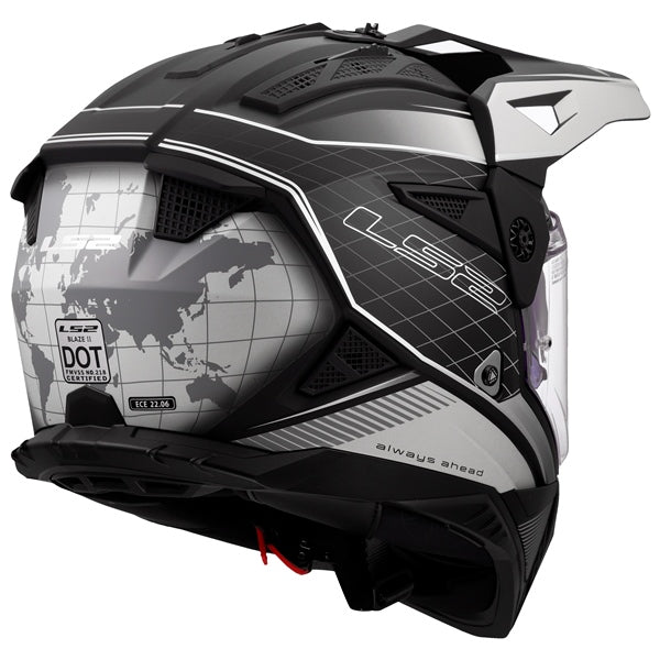 LS2-HELM BLAZE II MERIDIAN W/SUNV BK/LGY 3XL 702-1137 6942141715112