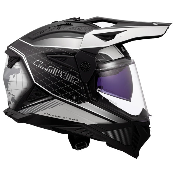LS2-HELM BLAZE II MERIDIAN W/SUNV BK/LGY 3XL 702-1137 6942141715112