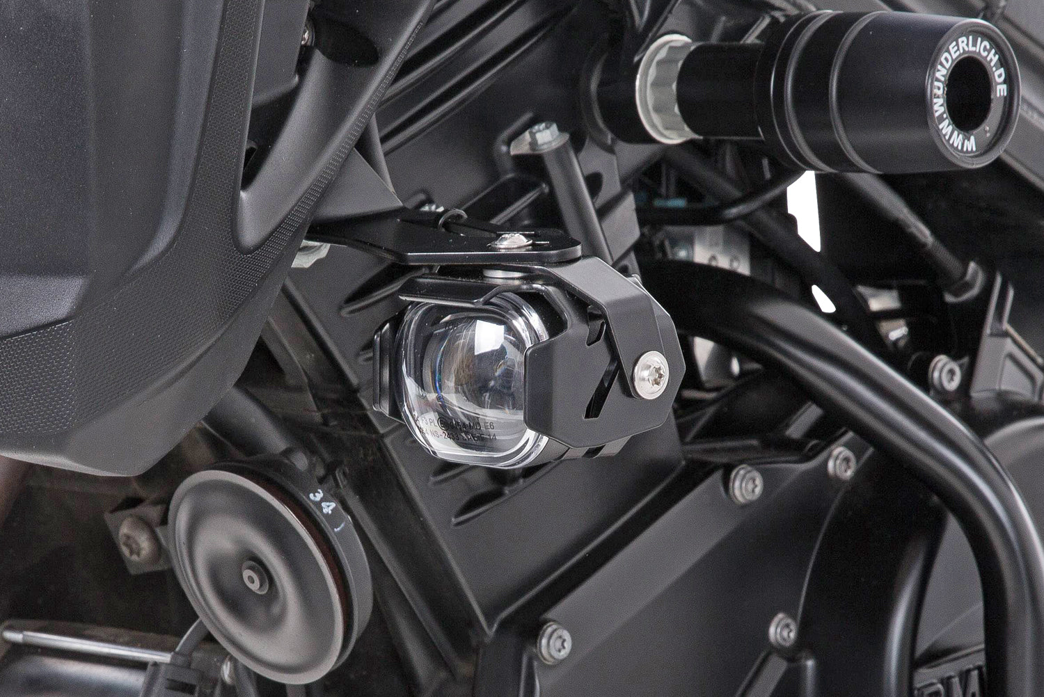 Wunderlich LED additional headlight »MICROFLOOTER« for vehicle installation black