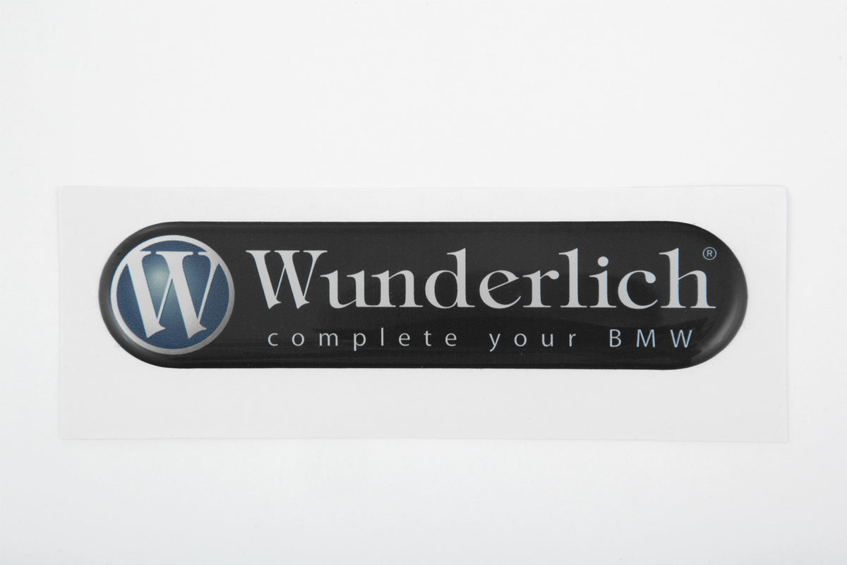 Wunderlich BMW sticker 90 x 21 mm in plastic coated material, Our high quality pretty looking stickers in bright colours.