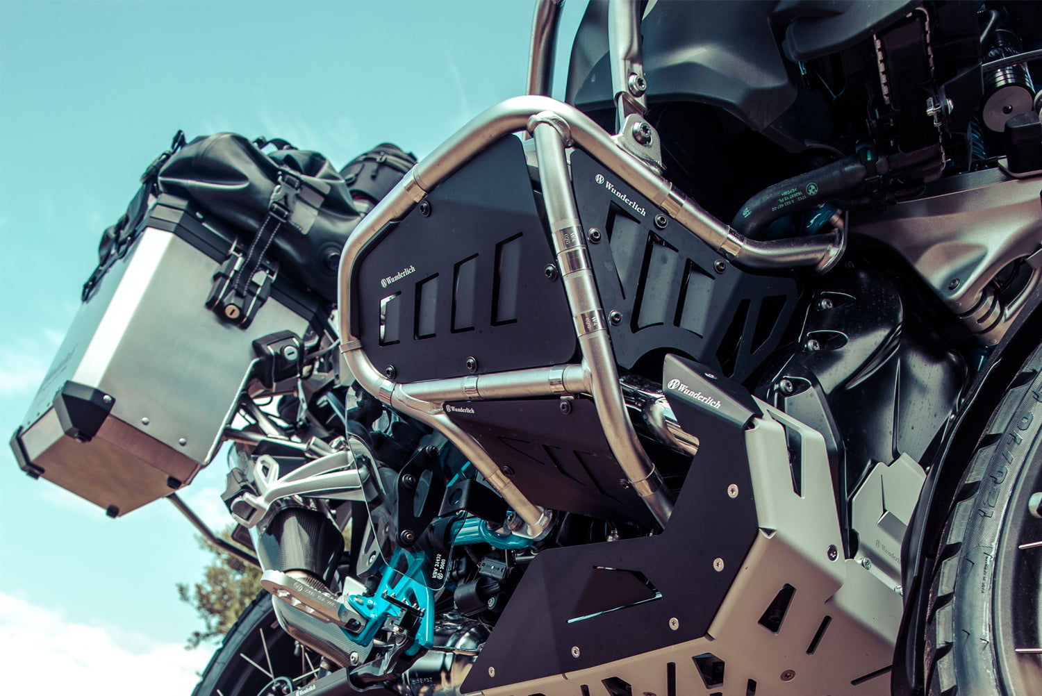 Wunderlich Rock Guard Set for Original BMW Engine Protection Bars.
