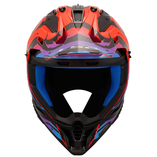 LS2-HELM GATE II WASH GLOSS RD/BL/PR 3XL LS2 708-1157 6942141719769
