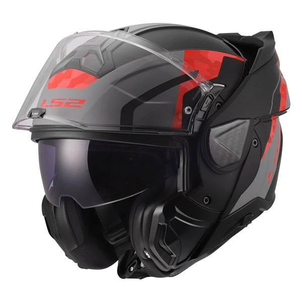 LS2-HELM ADVANT II GLIDE MAT BK/GY/RD 3XL 5691024313XL 694214178929