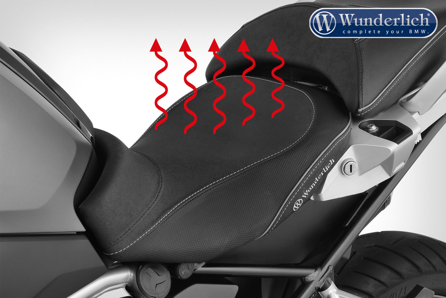 Wunderlich R 1200/1250 GS LC deep seat with aftermarket seat heating