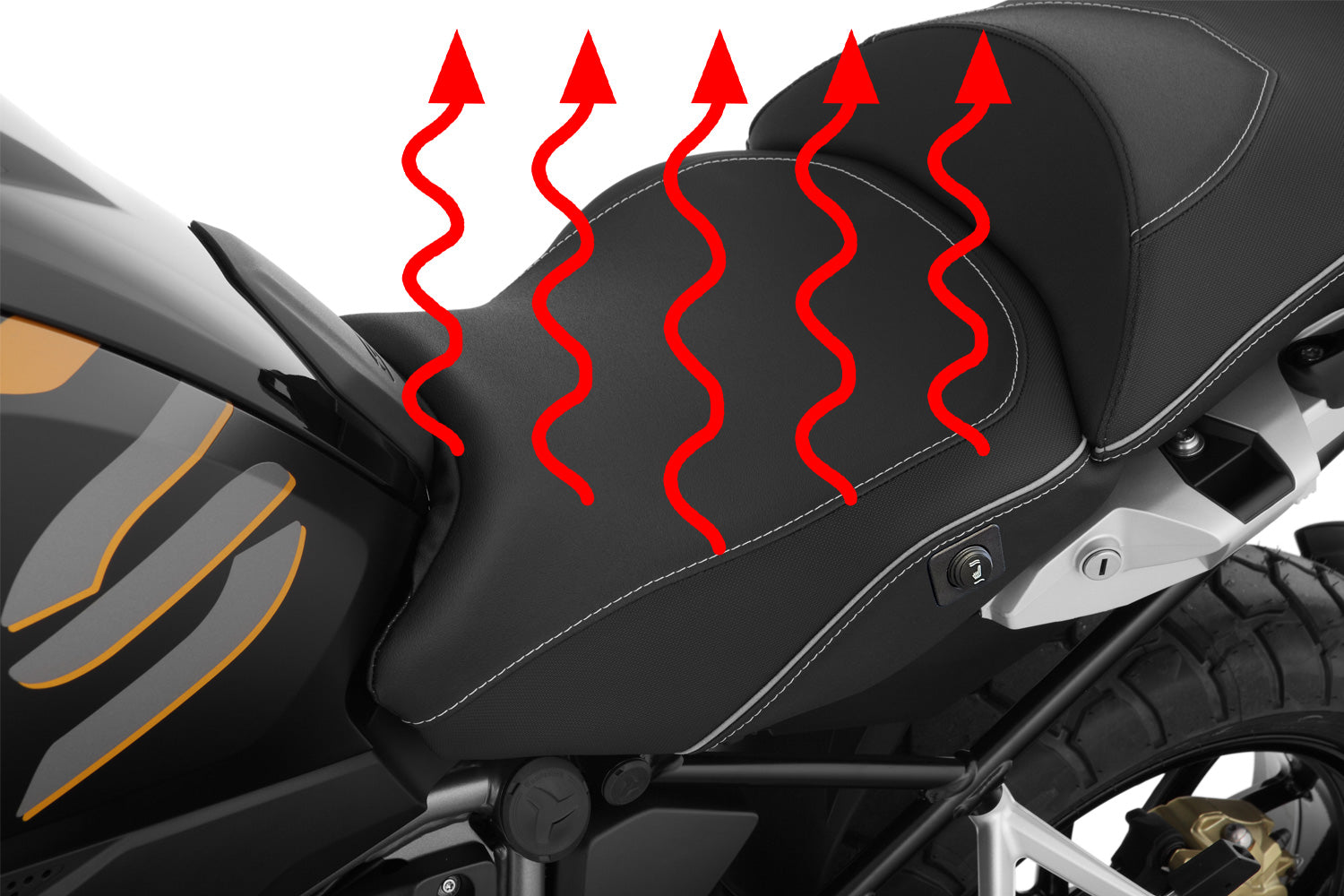 Wunderlich rider seat AKTIVKOMFORT with aftermarket seat heating-42723-602